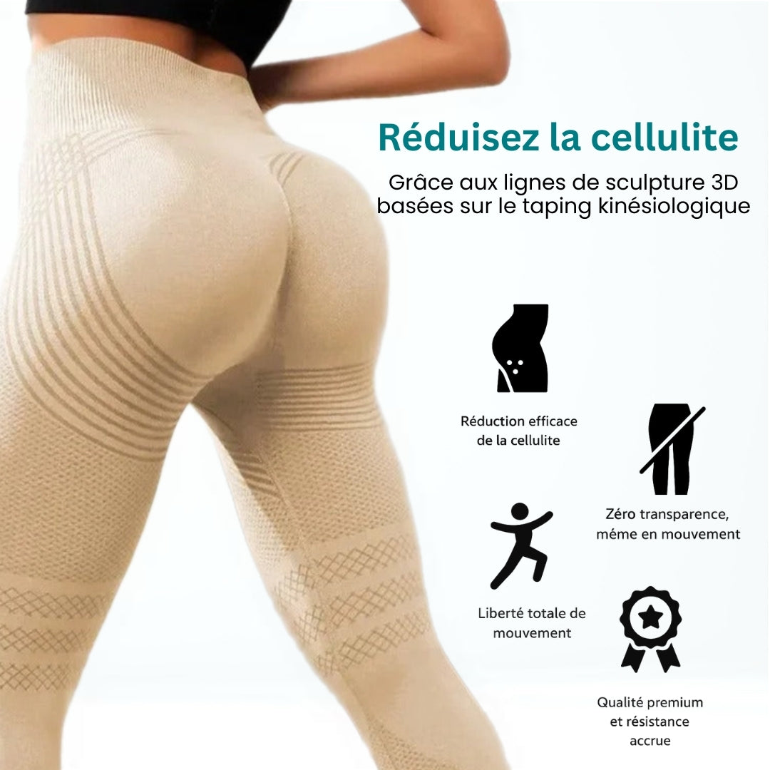 Bradiva- Legging 3D Innovant, Anti Cellulite Confort & Bien-Être